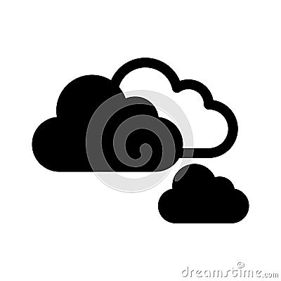 Weather, clouds, forecast, cloudy fully editable vector icon Stock Photo