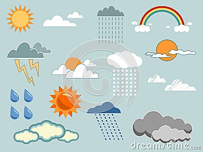Weather elements Stock Photo
