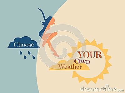 Weather forecast background Vector Illustration