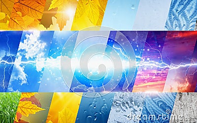 Weather forecast concept background Stock Photo