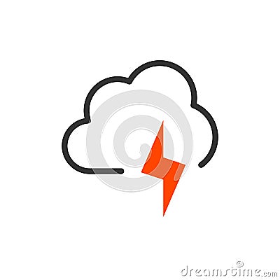 Weather icon. Flat style for graphic and web design, Modern simple vector sign. Internet concept. Trendy symbol for website design Stock Photo