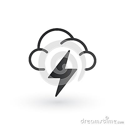 Weather icon. Flat style for graphic and web design, Modern simple vector sign. Internet concept. Trendy symbol for website design Stock Photo