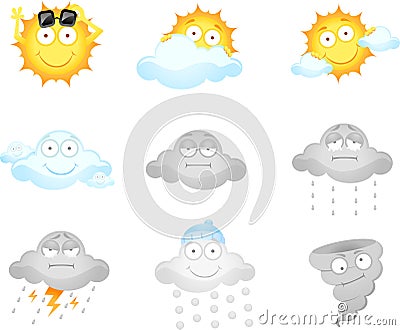 Weather icons Vector Illustration