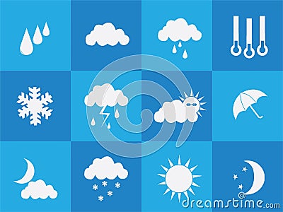 Weather icons Stock Photo