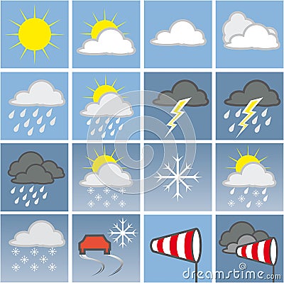 Weather map Stock Photo