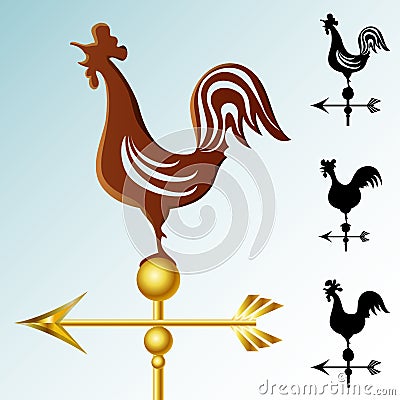 Weather vane set Vector Illustration