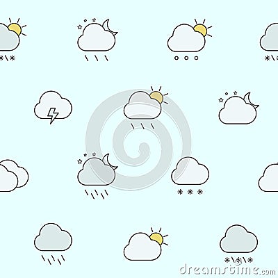 Weather background 02-04 Vector Illustration