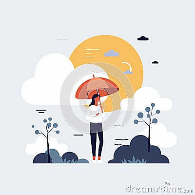 Weather vector flat minimalistic isolated illustration Vector Illustration