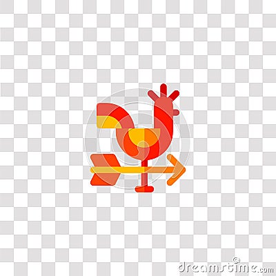 weathercock icon sign and symbol. weathercock color icon for website design and mobile app development. Simple Element from Vector Illustration