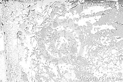 Weathered damaged paint black and white texture Stock Photo