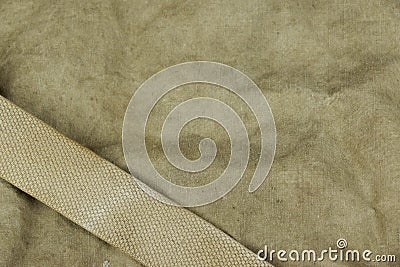 Weathered Faded Military Army Khaki Camouflage With Belt. Backg Stock Photo