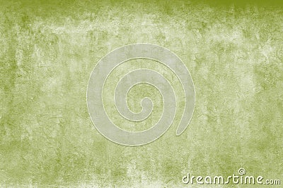 Weathered green and white watercolors coarse facade wall as an empty rustic background Stock Photo