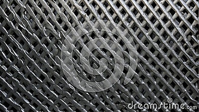 weathered meshed steel canvas. ai generated Stock Photo