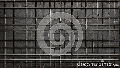 weathered meshed steel surface. ai generated Stock Photo