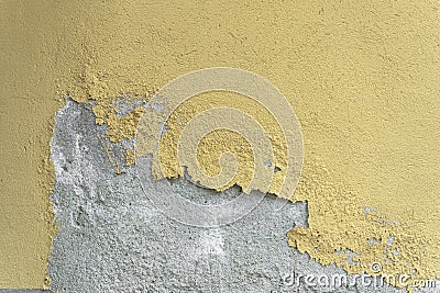 Weathered peeling plaster Stock Photo