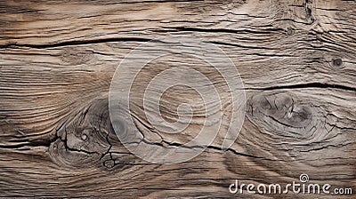 Weathered Wood: A Close-up Of Cracking And Knots Stock Photo