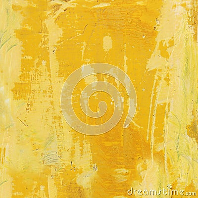 Weathered yellow wooden background Stock Photo