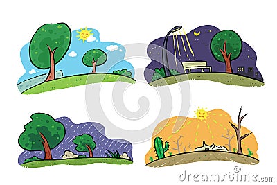 Weathers Vector Illustration