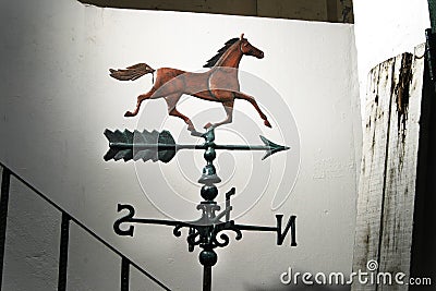 Horse weathervane Stock Photo
