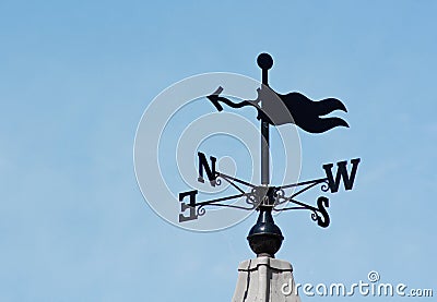 Weathervane wind direction decoration Stock Photo