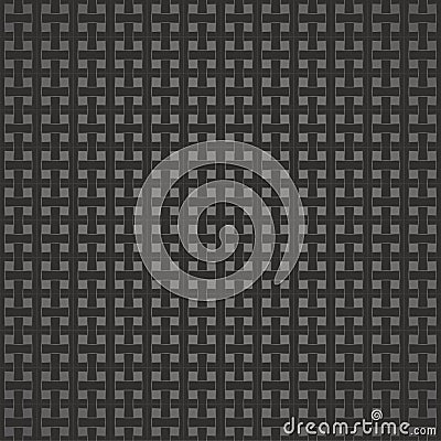 Weave craft grey metal background Vector Illustration