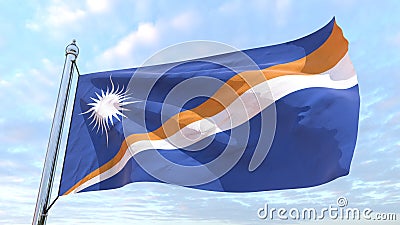 Weaving flag of the country Marshall Islands Stock Photo