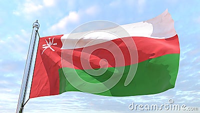 Weaving flag of the country Oman Stock Photo