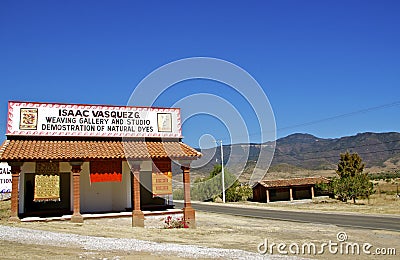 Weaving Gallery, Mexico Editorial Stock Photo