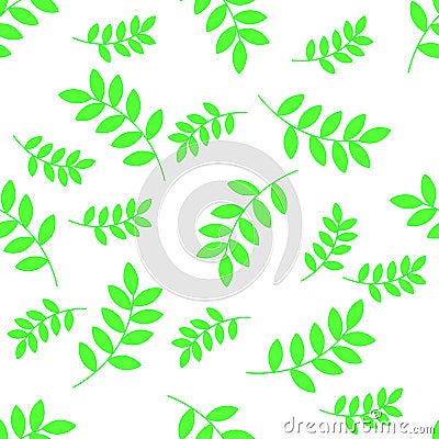 Autumn seamless pattern with leaves. Postcard with leaves prints. Leaves of trees Vector Illustration