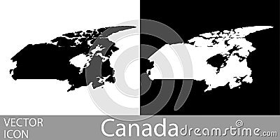 Canada detailed map Vector Illustration