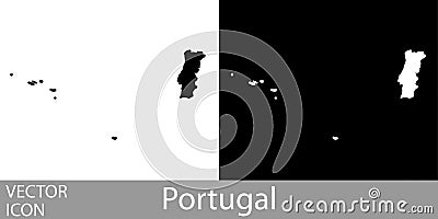 Portugal detailed map Vector Illustration