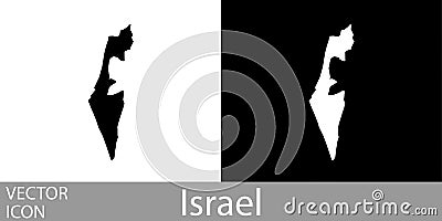 Israel detailed map Vector Illustration