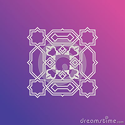 Template of a repeating image. Ornament, motif, on a trendy background Vector Illustration