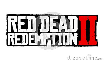 Red Dead Redemption 2 Logo Vector Editorial Stock Photo