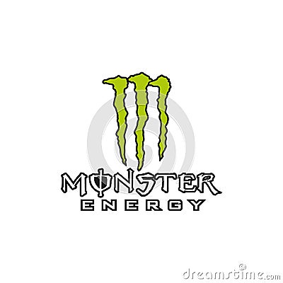 Monster Energy Drink Logo Cartoon Illustration