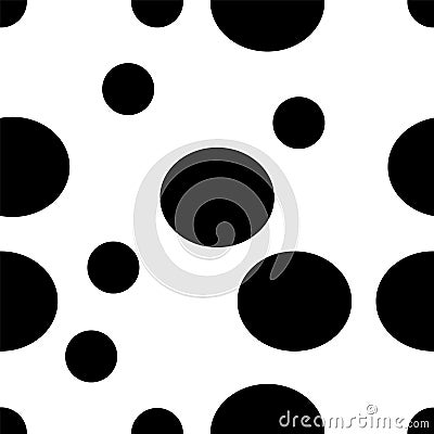 Pattern with black in circles Stock Photo