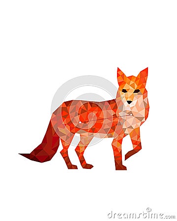 Vulpecula â€“ the little fox constellation. Horoscope mythology astrology animal character. Zodiacal art figure fox with stars Cartoon Illustration