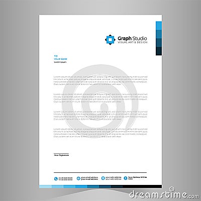 Letterhead Template Vector Vector Illustration