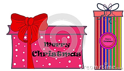 Web. set of colorful gift box symbols Stock Photo