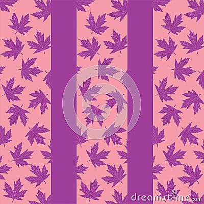 Background with lilac maple leaves Stock Photo