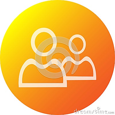 Icon people for phone number or replacement photo Vector Illustration