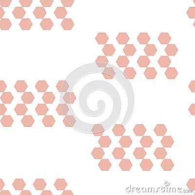 Geometric shapes hexagon seamless pattern Stock Photo