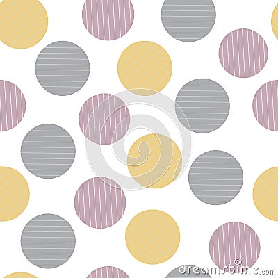 Abstract stripes circle seamless pattern Stock Photo