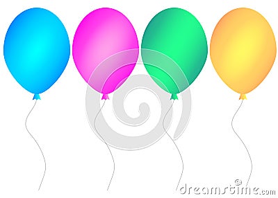 Web Balloon set. Vector illustration Cartoon Illustration