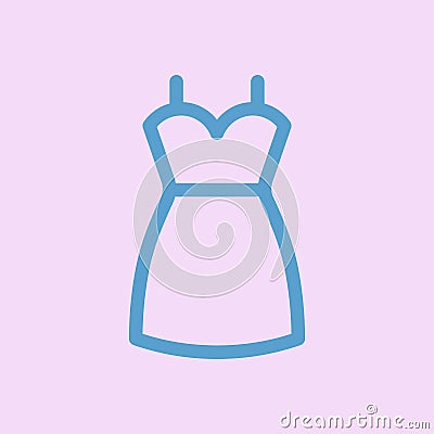 Dress icon isolated vector. beauty icons Vector Illustration