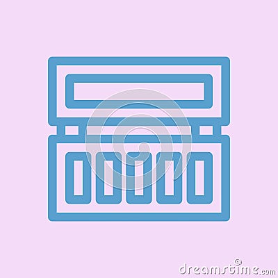 Eyeshadow pallete icon vector Vector Illustration