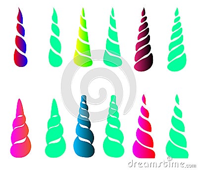 Unicorn Horns Stock Photo