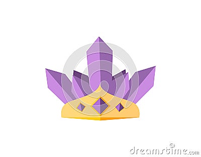 Vector gold crowns. Vector Illustration