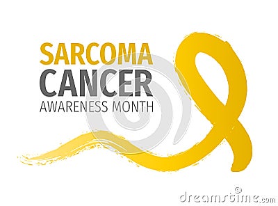 Sarcoma Cancer Awareness Month banner. Vector Illustration