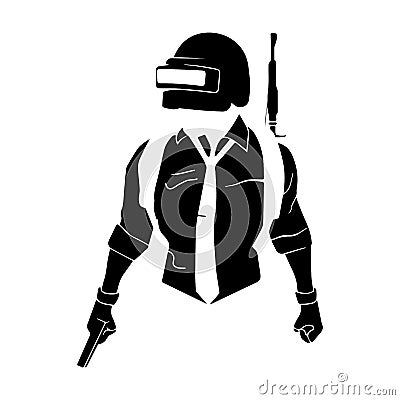 Pubg game Vector Illustration